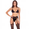 Купить Эротический комплект 3 Piece Sheer Striped Bra Thong & Garter Belt Set код товара: 7096/Арт.404483. Секс-шоп в СПб - EROTICOASIS | Интим товары для взрослых 