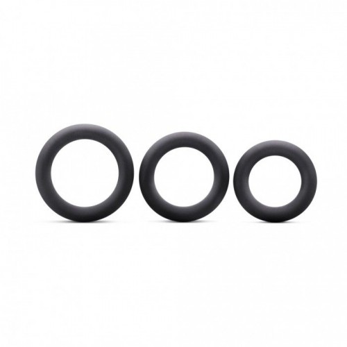 Фото товара: Набор из трех черных колец для усиления и поддержания эрекции, код товара: PV-10020/Арт.404523, номер 2