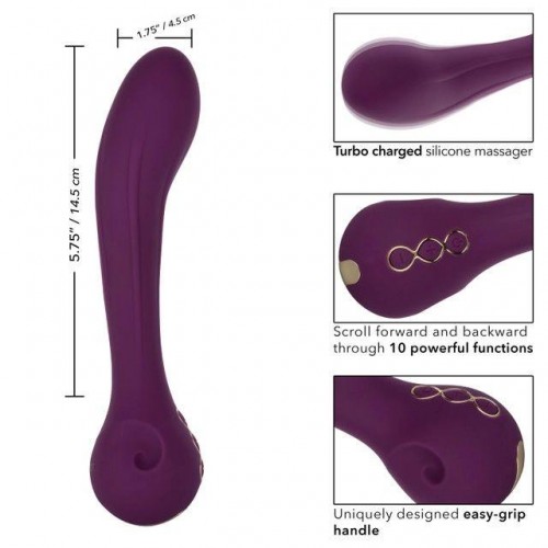 Фото товара: Фиолетовый изогнутый вибромассажер Passion - 21,5 см., код товара: SE-4385-05-3/Арт.406027, номер 2