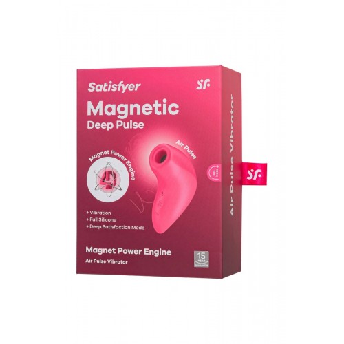 Фото товара: Розовый вакуум-волновой бесконтактный стимулятор клитора Magnetic Deep Pulse, код товара: 9043507/Арт.406138, номер 9