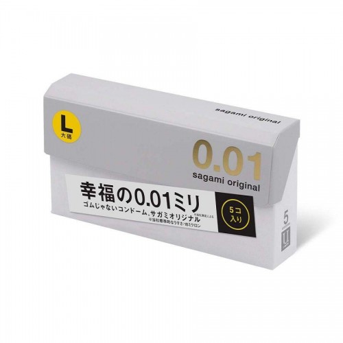 Фото товара: Презервативы Sagami Original 0.01 L-size увеличенного размера - 5 шт., код товара: Sagami Original 0.01 L-size №5/Арт.408256, номер 1