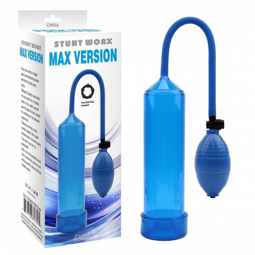 Фото товара: Голубая вакуумная помпа для мужчин MAX VERSION, код товара: CN-702365769/Арт.409171, номер 1