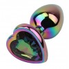 Купить Радужная металлическая пробка Rainbow Heart Butt Plug - 7,1 см. код товара: CN-191430160/Арт.409298. Секс-шоп в СПб - EROTICOASIS | Интим товары для взрослых 