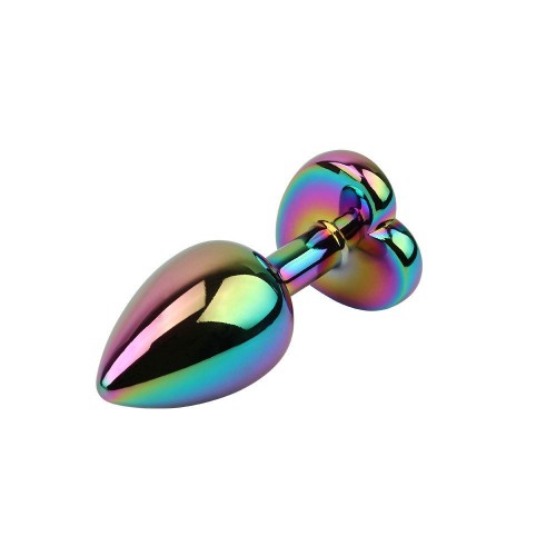 Фото товара: Радужная металлическая пробка Rainbow Heart Butt Plug - 7,1 см., код товара: CN-191430160/Арт.409298, номер 2