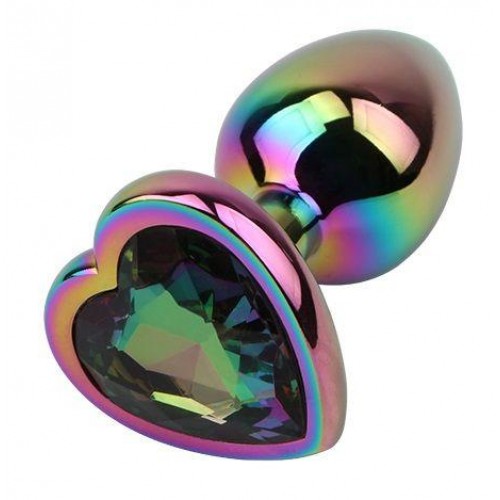 Купить Радужная металлическая пробка Rainbow Heart Butt Plug - 7,1 см. код товара: CN-191430160/Арт.409298. Секс-шоп в СПб - EROTICOASIS | Интим товары для взрослых 