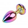 Купить Радужная металлическая пробка Jewelled Metel Butt Plug - 7,1 см. код товара: CN-191430170/Арт.409299. Секс-шоп в СПб - EROTICOASIS | Интим товары для взрослых 