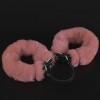 Купить Черные кожаные оковы со съемной розовой опушкой код товара: 3443-14/Арт.410093. Секс-шоп в СПб - EROTICOASIS | Интим товары для взрослых 