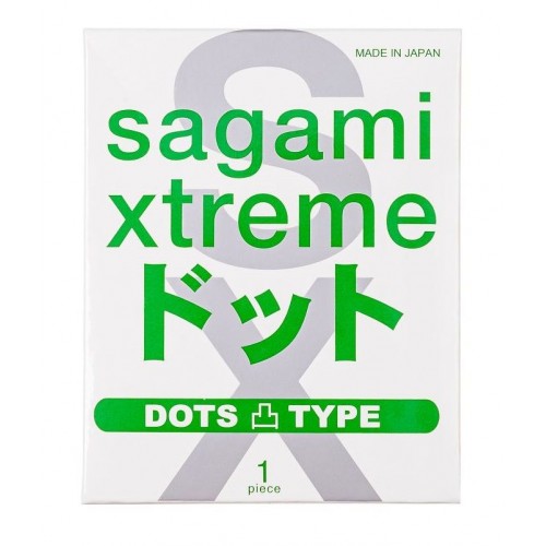 Купить Презерватив Sagami Xtreme Type-E с точками - 1 шт. код товара: Sagami Xtreme Type-E №1/Арт.410318. Секс-шоп в СПб - EROTICOASIS | Интим товары для взрослых 