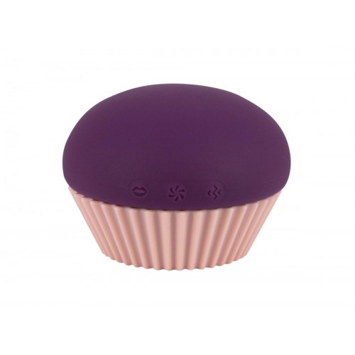 Купить Фиолетовый вакуум-волновой вибратор в форме капкейка код товара: 9210-03lola/Арт.410485. Секс-шоп в СПб - EROTICOASIS | Интим товары для взрослых 