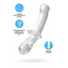 Фото товара: Прозрачный двусторонний стеклянный фаллоимитатор Satisfyer Double Crystal - 19,5 см., код товара: 4045665/Арт.412254, номер 1