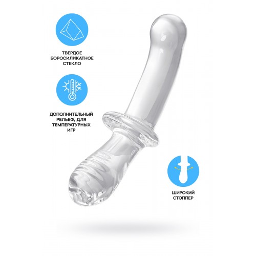 Фото товара: Прозрачный двусторонний стеклянный фаллоимитатор Satisfyer Double Crystal - 19,5 см., код товара: 4045665/Арт.412254, номер 1