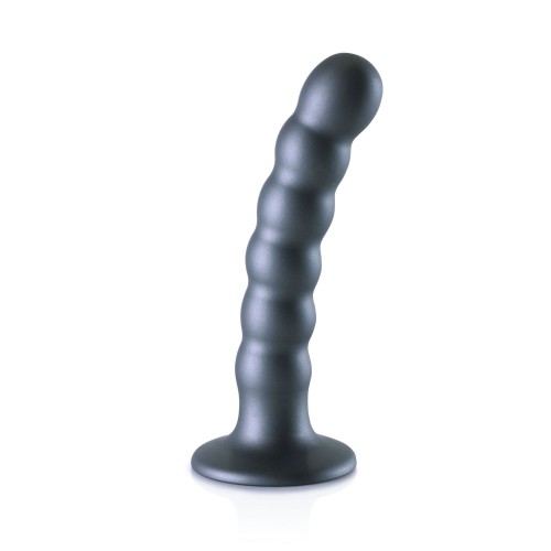 Купить Серый фаллоимитатор Beaded G-Spot - 13,8 см. код товара: OU822GUN/Арт.416527. Секс-шоп СПб - EROTICOASIS | Интим интернет-магазин для взрослых 