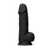 Фото товара: Черный фаллоимитатор Realistic Cock With Scrotum - 21,5 см., код товара: REA076BLK/Арт.416536, номер 3