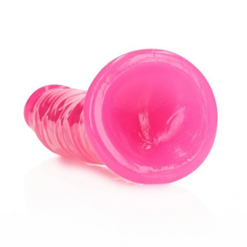Фото товара: Розовый люминесцентный фаллоимитатор на присоске - 22 см., код товара: REA143GLOPNK1/Арт.416550, номер 2