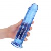 Фото товара: Синий фаллоимитатор Crystal Clear на присоске - 25 см., код товара: REA154BLU1/Арт.416560, номер 3