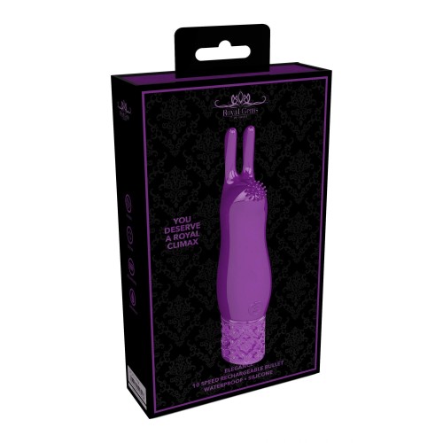 Фото товара: Фиолетовая перезаряжаемая вибпоруля Elegance - 11,8 см., код товара: ROY011PUR/Арт.416599, номер 1