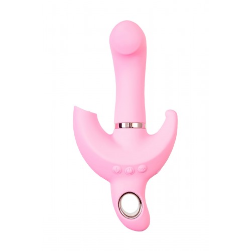 Купить Розовый поворотный вибратор c клиторальным стимулятором Twistme - 19,5 см. код товара: 783051/Арт.417106. Секс-шоп в СПб - EROTICOASIS | Интим товары для взрослых 