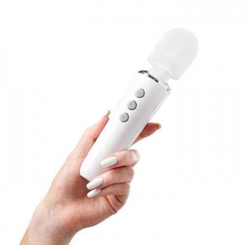 Фото товара: Белый жезловый вибромассажёр Wand Massager - 19 см., код товара: 7461477/Арт.417498, номер 1