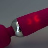 Фото товара: Ярко-розовый жезловый вибромассажер с рифленой ручкой - 20 см., код товара: 7618973/Арт.417525, номер 1