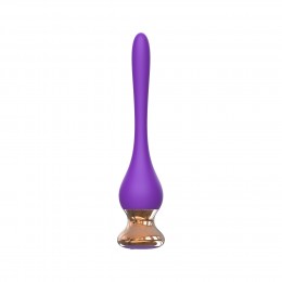 Фиолетовый вибромассажер Nipple Vibrator - 14,5 см.