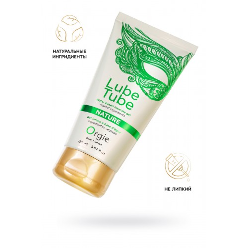 Фото товара: Интимный гель на водной основе Lube Tube Nature - 150 мл., код товара: 21081/Арт.418239, номер 1