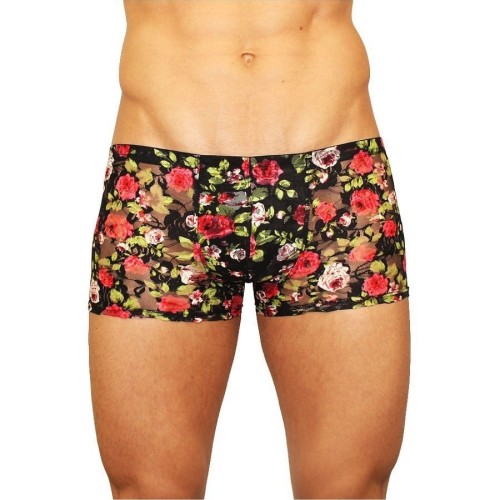 Купить Мужские трусы-боксеры из сетки с яркими розами Rose Boxer код товара: RR00230/Арт.429480. Секс-шоп в СПб - EROTICOASIS | Интим товары для взрослых 