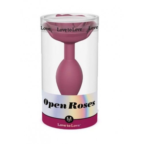 Фото товара: Сливовая анальная пробка с ограничителем-розой Open Rose Size M Butt Plug, код товара: 6032411/Арт.420803, номер 5