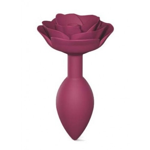 Купить Сливовая анальная пробка с ограничителем-розой Open Rose Size M Butt Plug код товара: 6032411/Арт.420803. Секс-шоп в СПб - EROTICOASIS | Интим товары для взрослых 