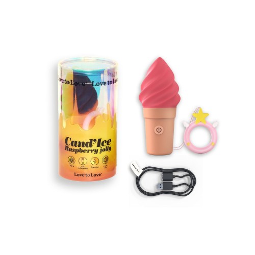 Фото товара: Малиновый мини-вибратор в форме мороженого Candice, код товара: 6032732/Арт.420809, номер 4
