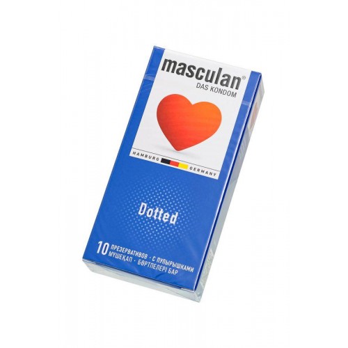 Фото товара: Презервативы с пупырышками Masculan Dotted - 10 шт., код товара: Masculan Dotted №10/Арт.426664, номер 2
