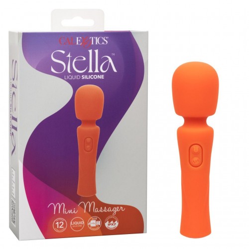 Фото товара: Оранжевый вибромассажер Stella Liquid Silicone Mini Massager - 14,5 см., код товара: SE-4368-03-3/Арт.427127, номер 1