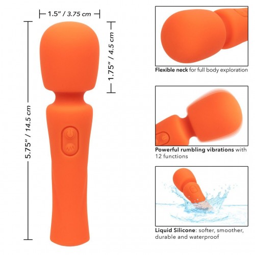 Фото товара: Оранжевый вибромассажер Stella Liquid Silicone Mini Massager - 14,5 см., код товара: SE-4368-03-3/Арт.427127, номер 4