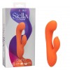 Фото товара: Оранжевый вибромассажер Stella Liquid Silicone Dual “G” - 17,75 см., код товара: SE-4368-20-3/Арт.427129, номер 1