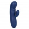Купить Синий вибромассажер-кролик Cashmere Silk Duo - 16,5 см. код товара: SE-4364-20-3/Арт.427144. Секс-шоп в СПб - EROTICOASIS | Интим товары для взрослых 