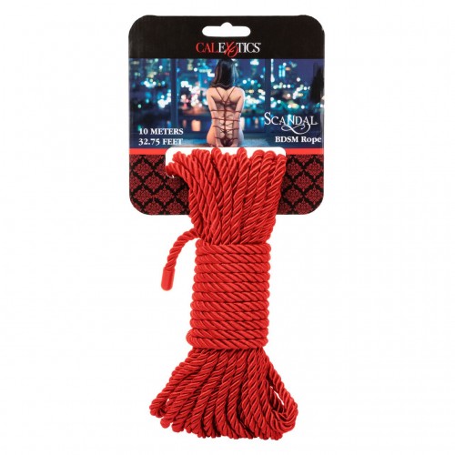 Фото товара: Красная мягкая веревка для бондажа BDSM Rope 32.75 - 10 м., код товара: SE-2711-96-2/Арт.427150, номер 2