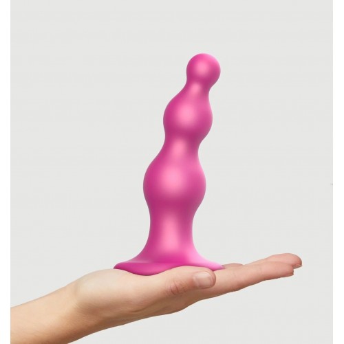 Фото товара: Розовый стимулятор-ёлочка Dildo Plug Beads Framboise Size M - 15 см., код товара: 6016589/Арт.427499, номер 1