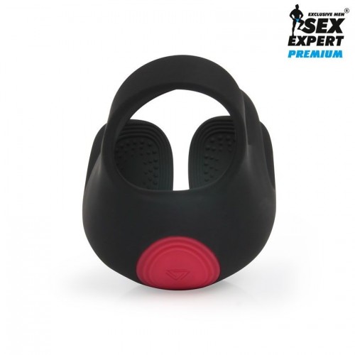Фото товара: Черная вибронасадка на пенис и мошонку Sex Expert, код товара: SEM-55231/Арт.427718, номер 5