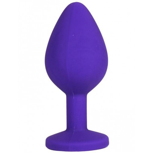 Фото товара: Фиолетовая анальная пробка с радужным кристаллом - 8 см., код товара: 85075-M/Арт.429395, номер 2