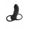 Фото товара: Черная насадка на пенис для двойного проникновения Black&Red - 16,5 см., код товара: 901414-5/Арт.429463, номер 3