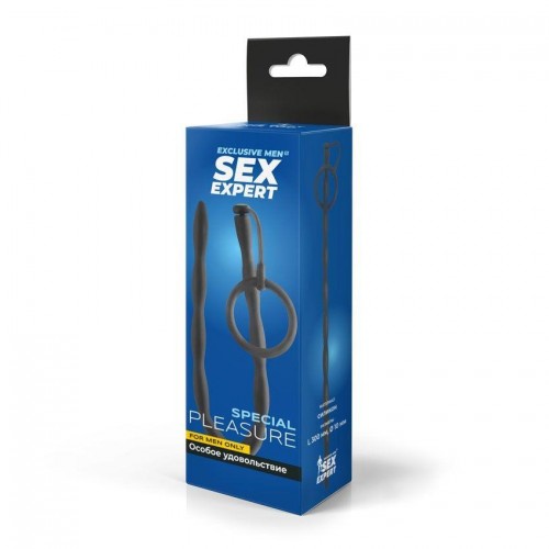 Фото товара: Черный стимулятор уретры Sex Expert, код товара: SEM-55251/Арт.429509, номер 2
