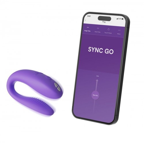 Фото товара: Фиолетовый вибромассажер для пар We-Vibe Sync Go, код товара: SNSY5SG4/Арт.429916, номер 4