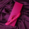 Фото товара: Розовый вибромассажер-кролик с 3 стимулирующими кольцами Sora - 24,2 см., код товара: VIVE054PNK/Арт.430265, номер 4