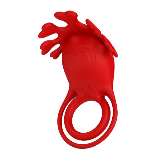 Купить Красное эрекционное кольцо с вибрацией Ruben код товара: BI-210311/Арт.430594. Секс-шоп в СПб - EROTICOASIS | Интим товары для взрослых 