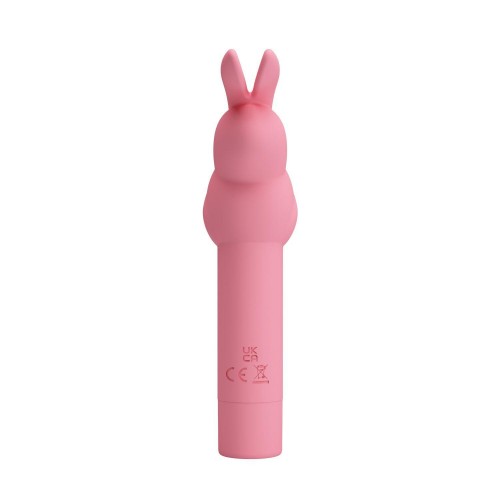 Фото товара: Нежно-розовый вибростимулятор в форме кролика Gerardo, код товара: BI-300008/Арт.430596, номер 1