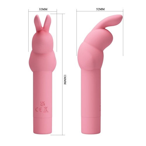 Фото товара: Нежно-розовый вибростимулятор в форме кролика Gerardo, код товара: BI-300008/Арт.430596, номер 3