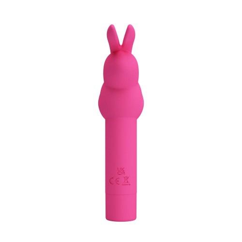 Фото товара: Ярко-розовый вибростимулятор в форме кролика Gerardo, код товара: BI-300008-1/Арт.430597, номер 1