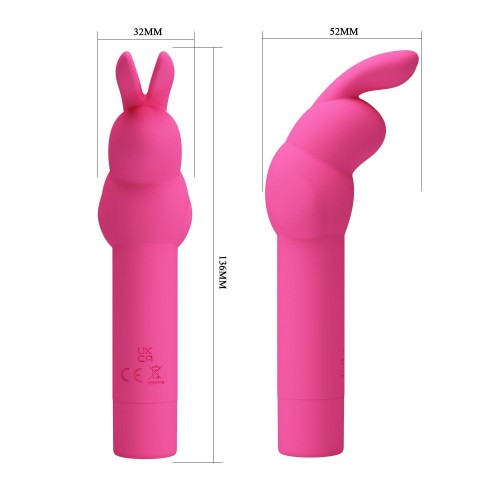 Фото товара: Ярко-розовый вибростимулятор в форме кролика Gerardo, код товара: BI-300008-1/Арт.430597, номер 3