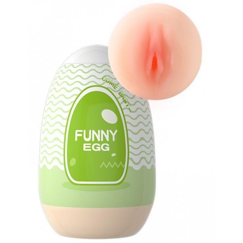 Купить Мастурбатор-вагина Funny Egg код товара: 92373-2/Арт.430984. Секс-шоп СПб - EROTICOASIS | Интим интернет-магазин для взрослых 