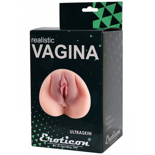 Фото товара: Двойной мастурбатор-вагина и анус Realistic 3D, код товара: 92304/Арт.430985, номер 1