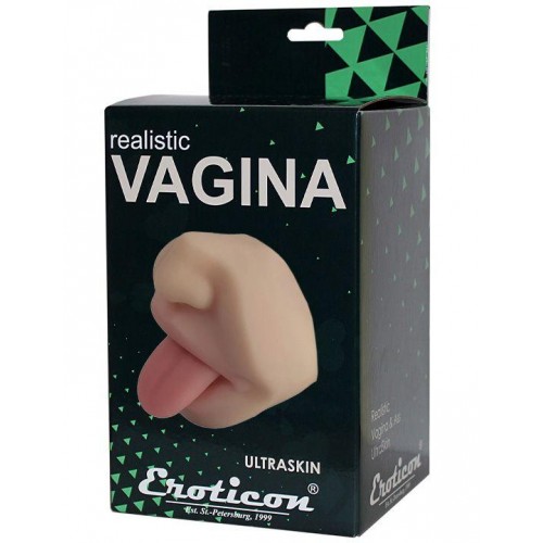 Фото товара: Телесный двусторонний мастурбатор - вагина и рот, код товара: 220151/Арт.430990, номер 2